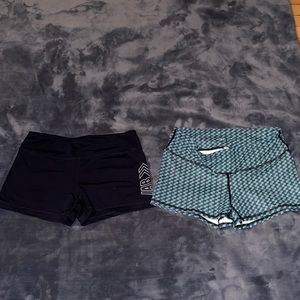 2 pairs of workout booty shorts size medium IAB I am Beast 🍑🍑🍑